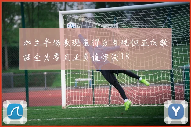 加兰半场表现虽得分可观但正向数据全为零且正负值惨淡18