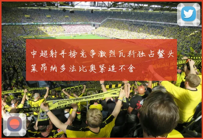 中超射手榜竞争激烈瓦科独占鳌头莱昂纳多法比奥紧追不舍